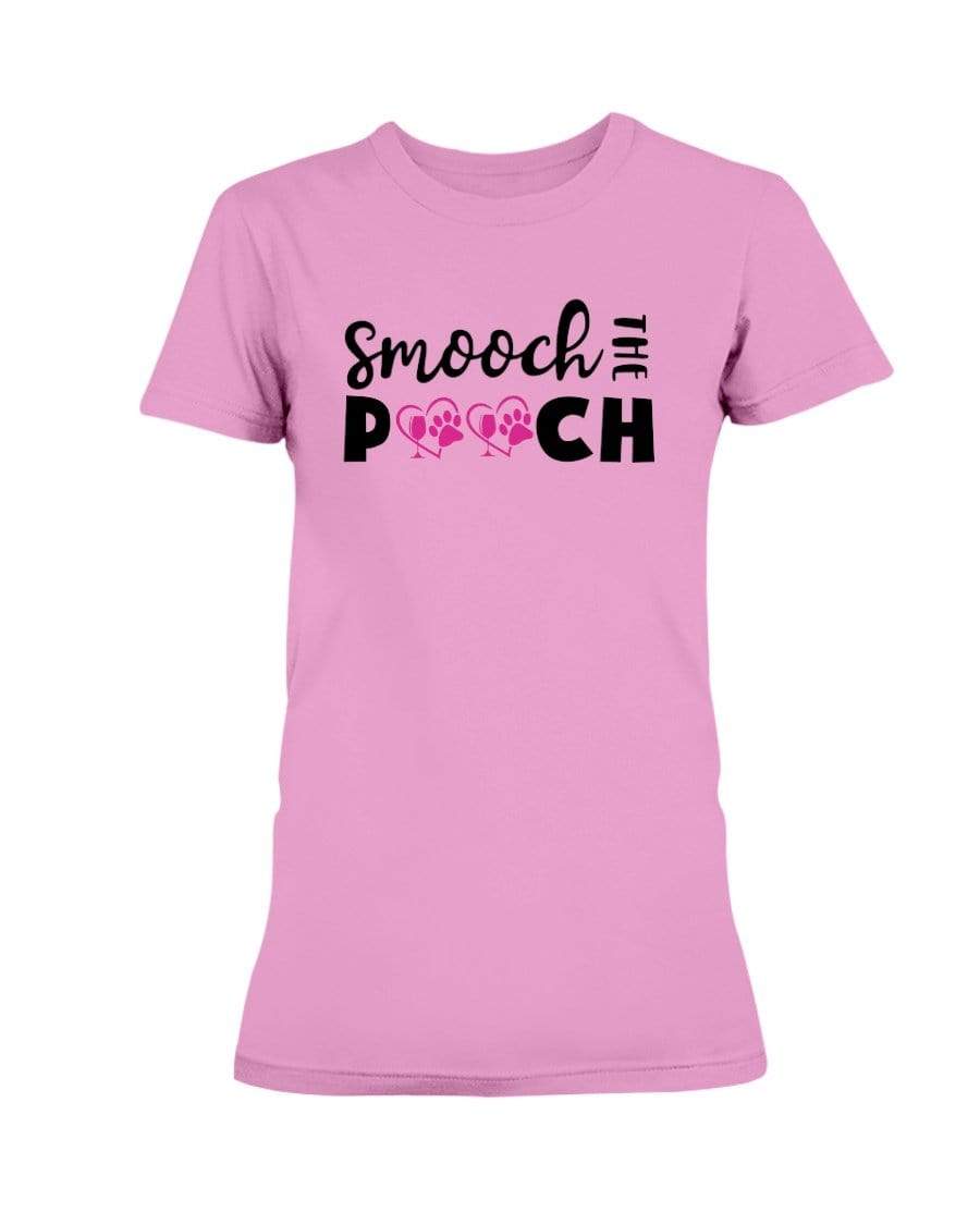 Shirts Azalea / S Winey Bitches Co "Smooch The Pooch" Ladies Missy T-Shirt WineyBitchesCo