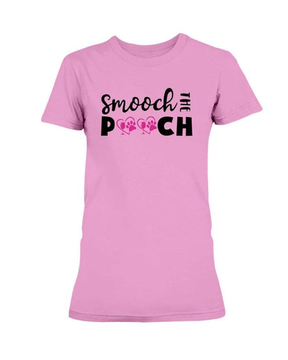 Shirts Azalea / S Winey Bitches Co "Smooch The Pooch" Ladies Missy T-Shirt WineyBitchesCo