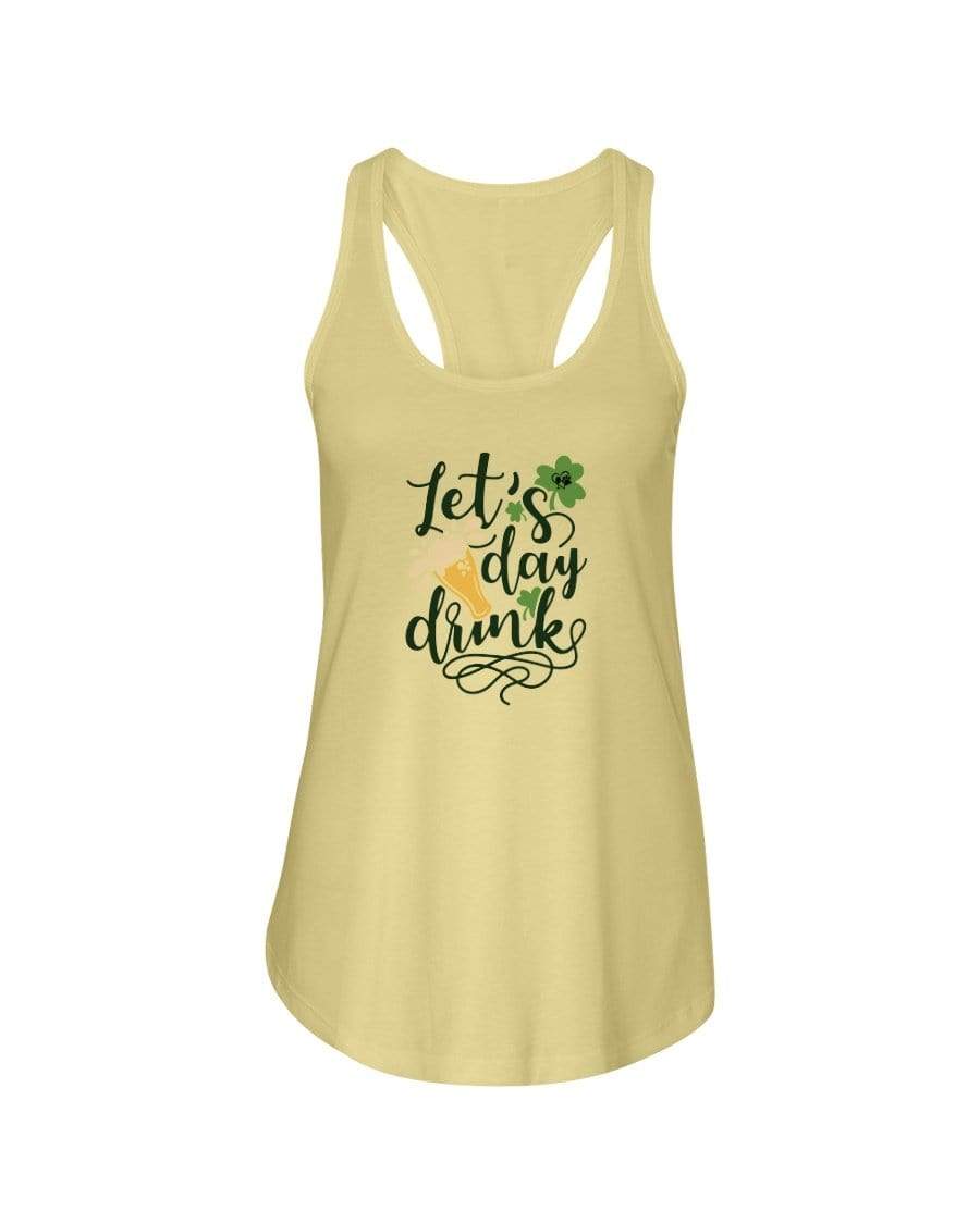 Shirts Banana Cream / XS Winey Bitches Co "Let's Day Drink" Ladies Racerback Tank Top* WineyBitchesCo