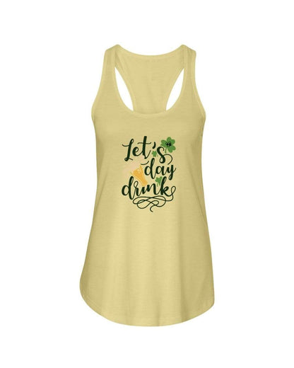 Shirts Banana Cream / XS Winey Bitches Co "Let's Day Drink" Ladies Racerback Tank Top* WineyBitchesCo