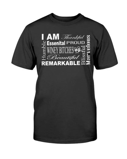 Shirts Black / S Winey Bitches Co "I Am Essential" White Letters-Ultra Cotton T-Shirt WineyBitchesCo