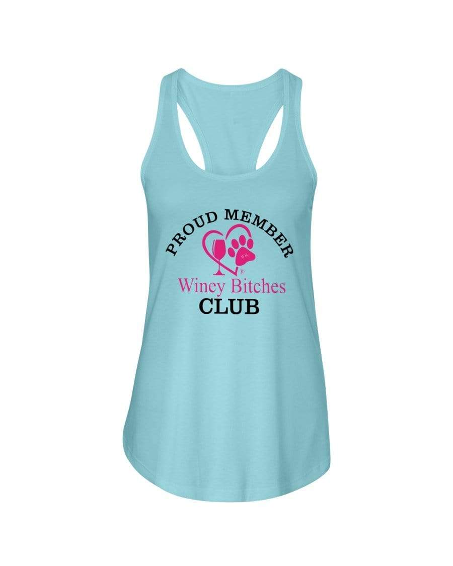 Shirts Cancun / XS Winey Bitches Club- Proud Member Ladies Racerback Tank WineyBitchesCo