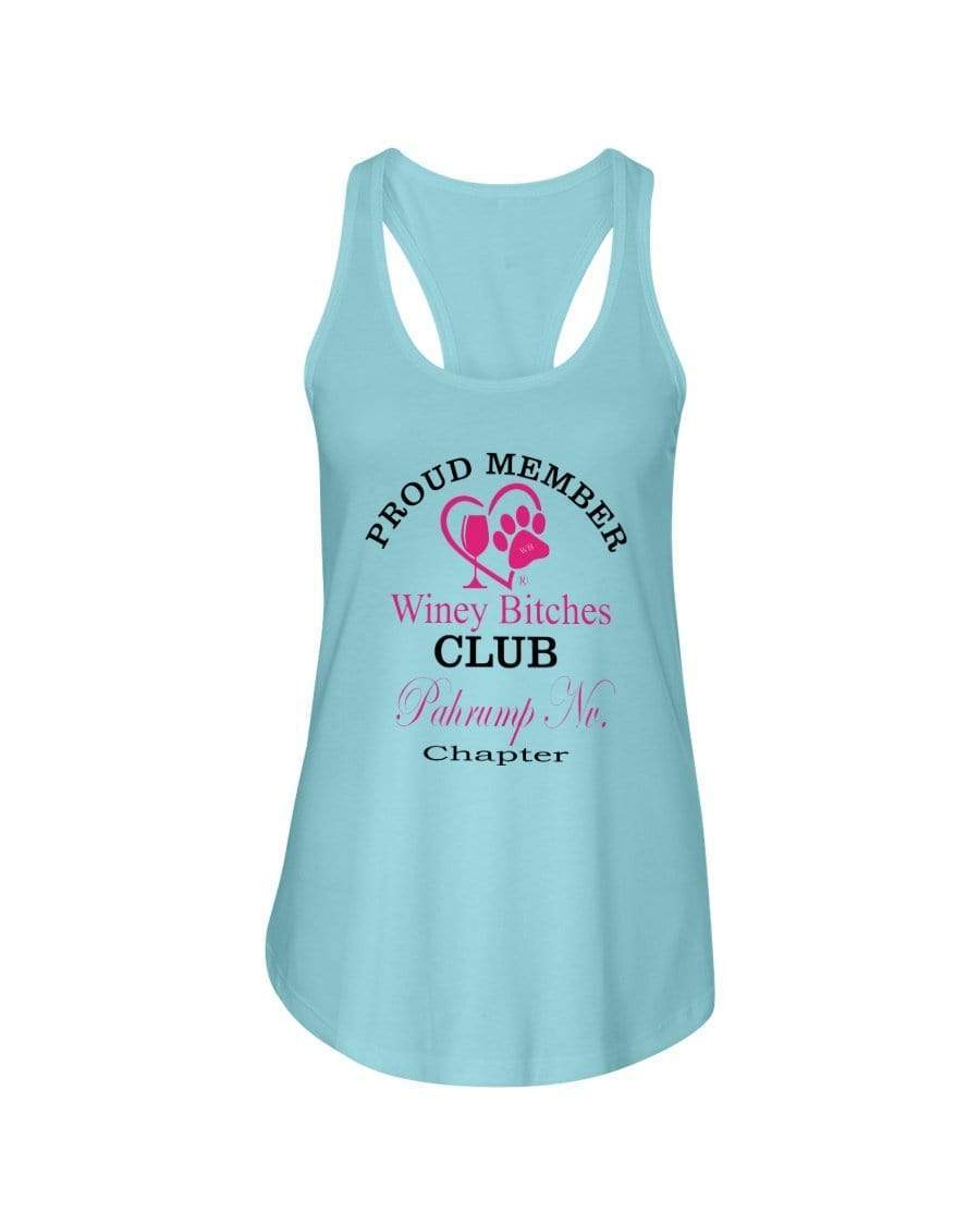 Shirts Cancun / XS Winey Bitches Club Proud Member- Pahrump Nv Chapter Ladies Racerback Tank WineyBitchesCo
