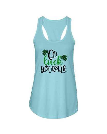 Shirts Cancun / XS Winey Bitches Co "Go Luck Yourself" Ladies Racerback Tank Top* WineyBitchesCo
