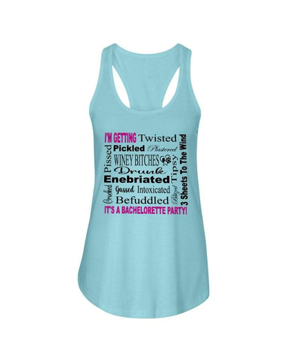 Shirts Cancun / XS Winey Bitches Co "I'm Getting...It's A Bachlorette Party"Ladies Racerback Tank WineyBitchesCo