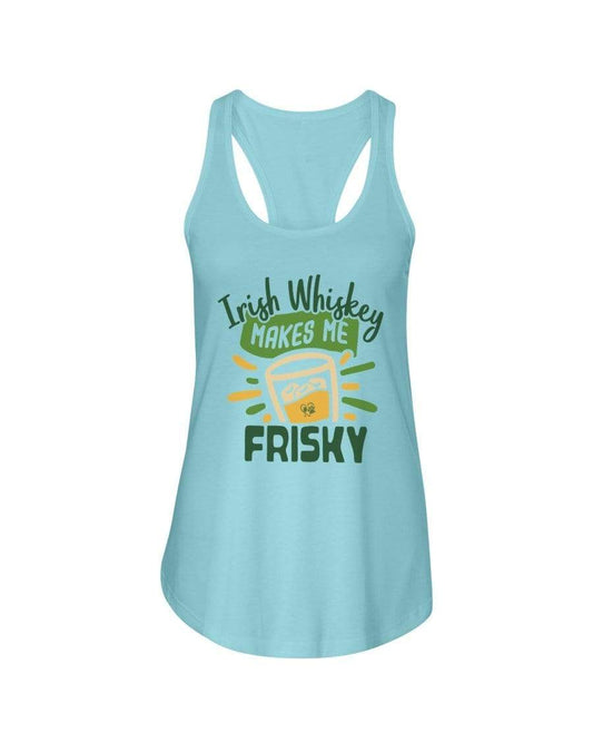 Shirts Cancun / XS Winey Bitches Co  "Irish Whiskey Makes Me Frisky" Ladies Racerback Tank Top* WineyBitchesCo