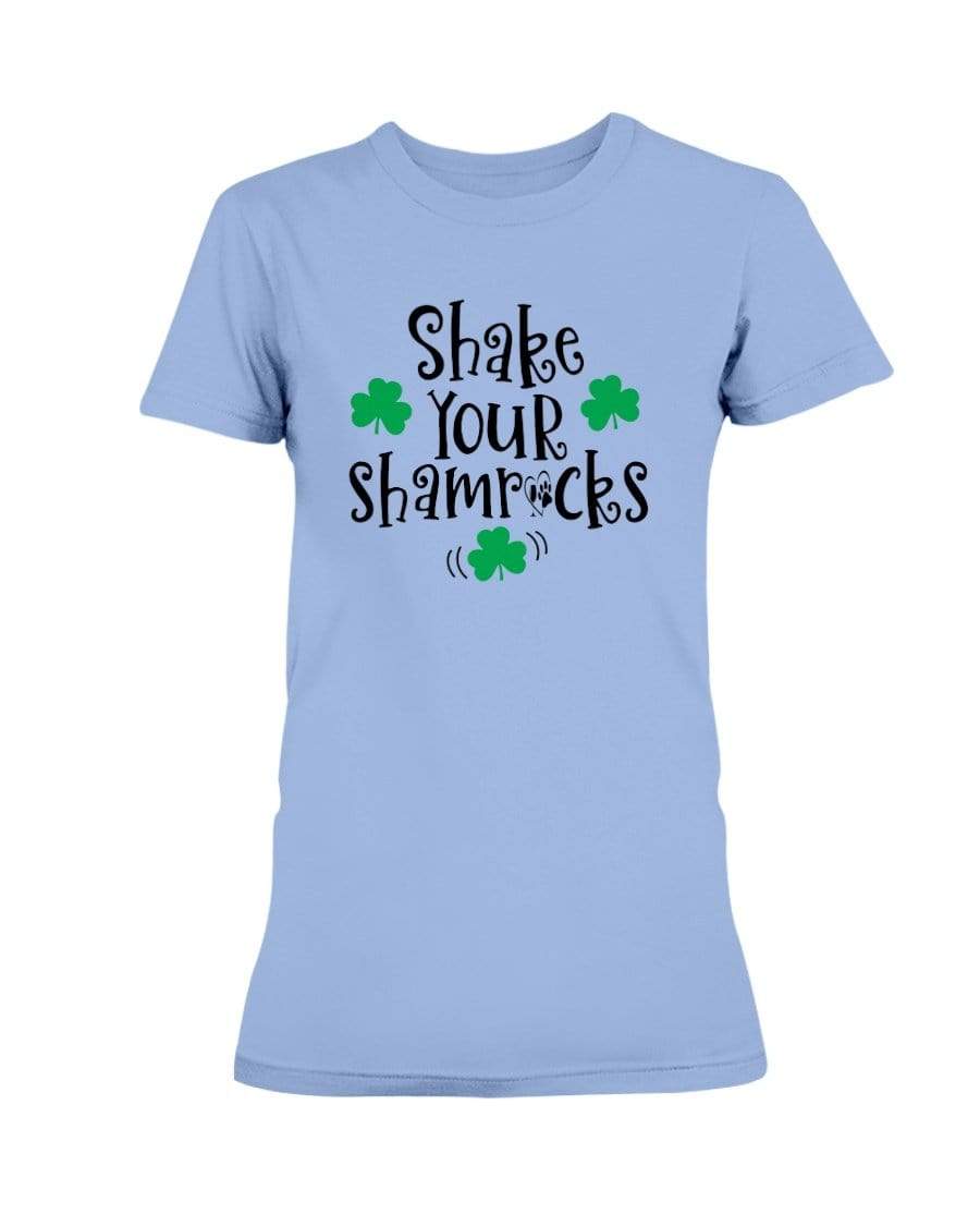 Shirts Carolina Blue / S Winey Bitches Co "Shake Your Shamrocks" Ladies Missy T-Shirt WineyBitchesCo