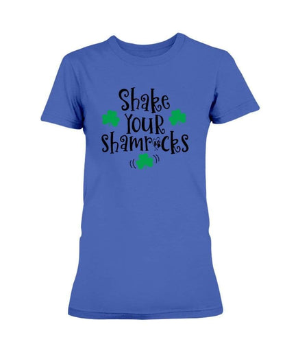 Shirts Cobalt / S Winey Bitches Co "Shake Your Shamrocks" Ladies Missy T-Shirt WineyBitchesCo