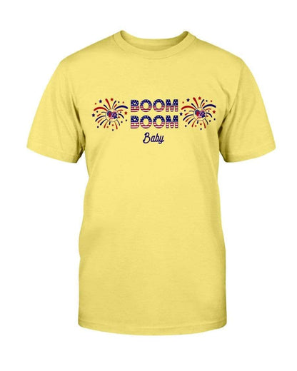 Shirts Cornsilk / S Winey Bitches Co "Boom Boom Baby" Ultra Cotton T-Shirt-4th of July WineyBitchesCo
