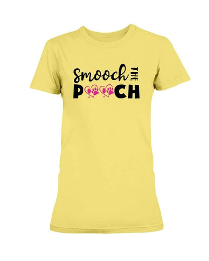 Shirts Cornsilk / S Winey Bitches Co "Smooch The Pooch" Ladies Missy T-Shirt WineyBitchesCo