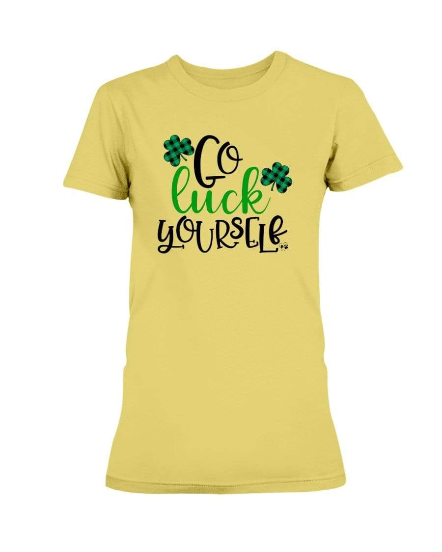 Shirts Daisy / S Winey Bitches Co "Go Luck Yourself" Ladies Missy T-Shirt WineyBitchesCo
