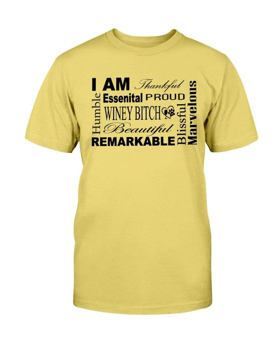 Shirts Daisy / S Winey Bitches Co "I Am Proud" Black Lettering- Ultra Cotton T-Shirt WineyBitchesCo