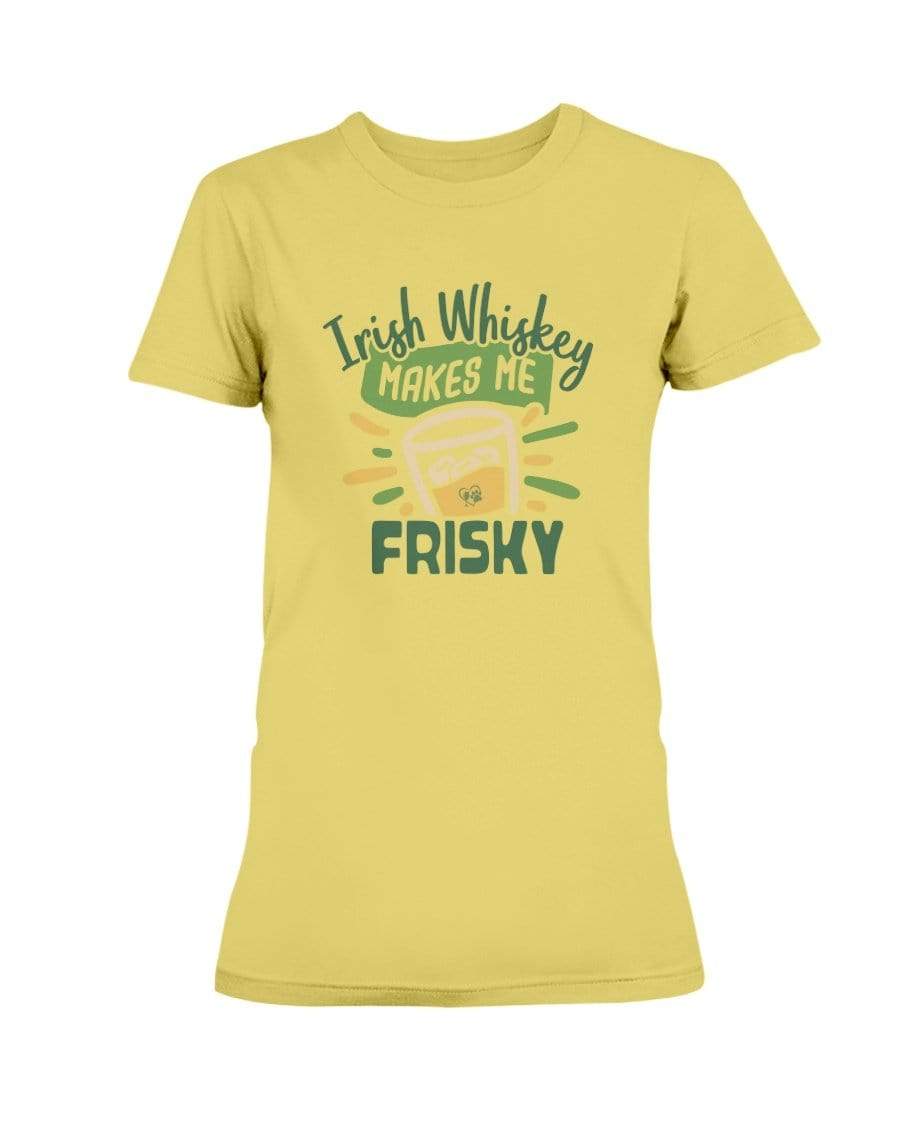 Shirts Daisy / S Winey Bitches Co "Irish Whiskey Makes Me Frisky" Ladies Missy T-Shirt WineyBitchesCo