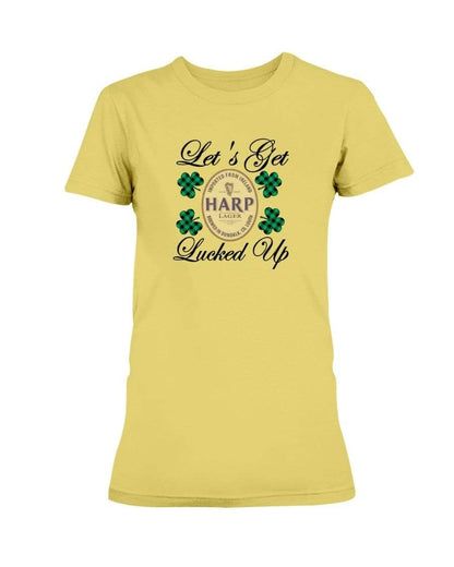 Shirts Daisy / S Winey Bitches Co "Let's Get Lucked Up" Harp Ladies Missy T-Shirt WineyBitchesCo
