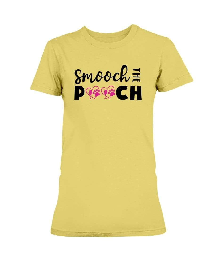 Shirts Daisy / S Winey Bitches Co "Smooch The Pooch" Ladies Missy T-Shirt WineyBitchesCo