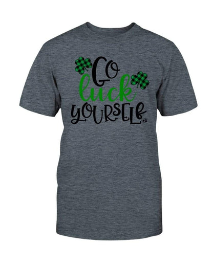 Shirts Dark Heather / S Winey Bitches Co "Go Luck Yourself" Ultra Cotton T-Shirt WineyBitchesCo
