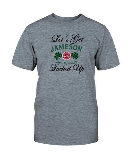 Shirts Heather Indigo / S Winey Bitches Co "Let's Get Lucked Up" Jameson Ultra Cotton T-Shirt WineyBitchesCo