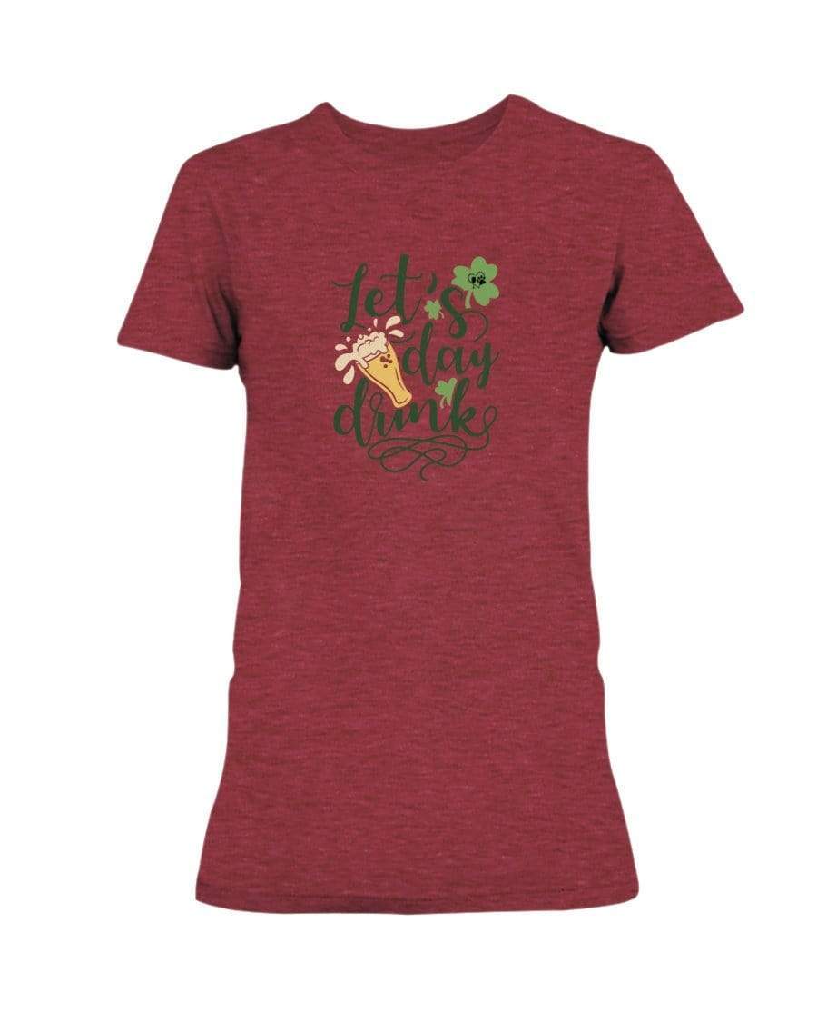 Shirts Heather Red / S Winey Bitches Co "Let's Day Drink" Ladies Missy T-Shirt WineyBitchesCo