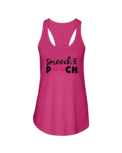 Shirts Hot Pink / XS Winey Bitches Co "Smooch The Pooch" Ladies Racerback Tank Top* WineyBitchesCo