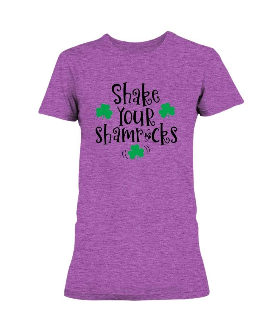 Shirts Hthr Rdnt Orchid / S Winey Bitches Co "Shake Your Shamrocks" Ladies Missy T-Shirt WineyBitchesCo