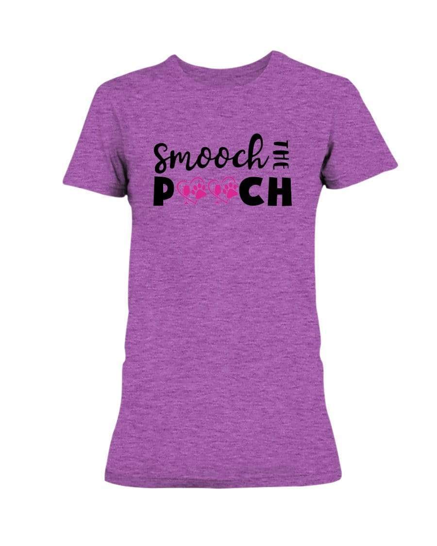 Shirts Hthr Rdnt Orchid / S Winey Bitches Co "Smooch The Pooch" Ladies Missy T-Shirt WineyBitchesCo