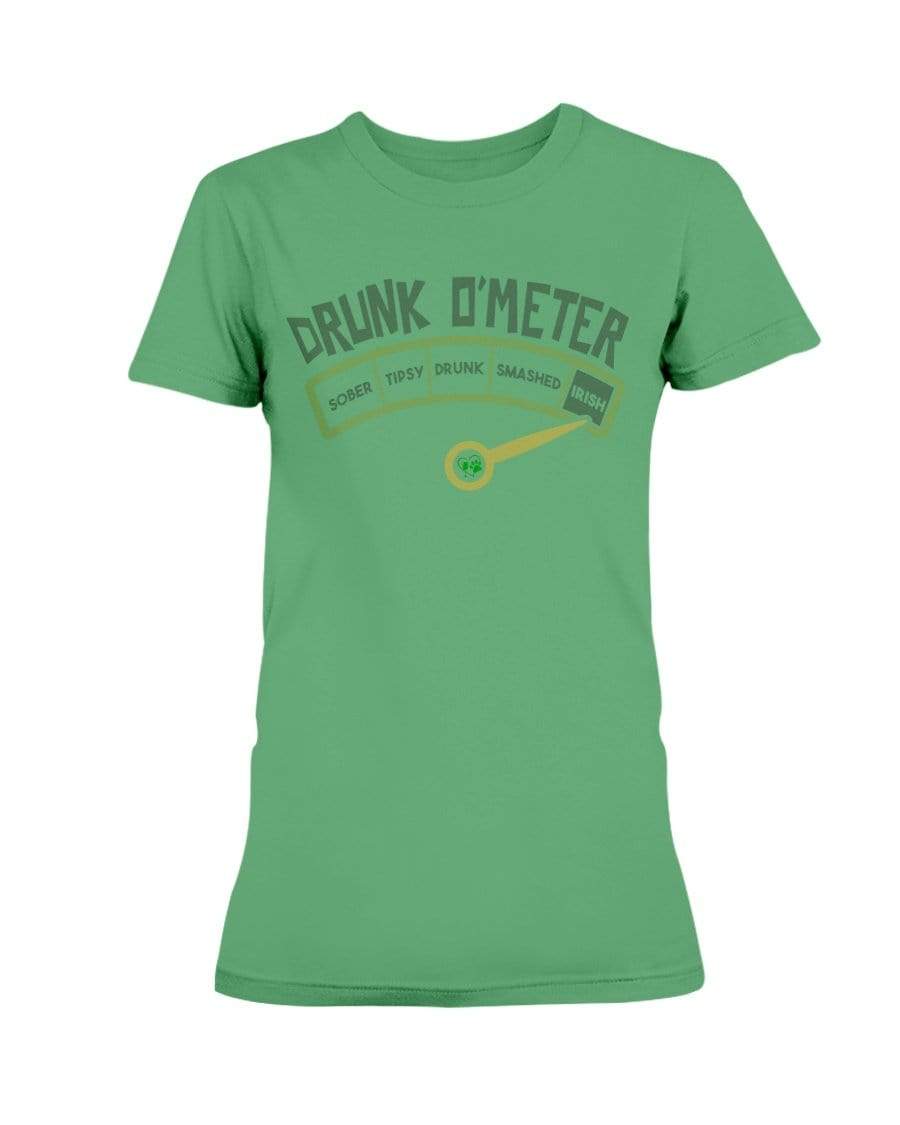Shirts Irish Green / S Winey Bitches Co "Drunk O'Meter" Ladies Missy T-Shirt WineyBitchesCo
