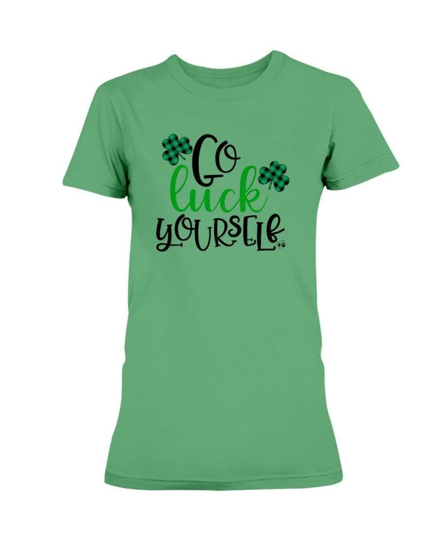 Shirts Irish Green / S Winey Bitches Co "Go Luck Yourself" Ladies Missy T-Shirt WineyBitchesCo