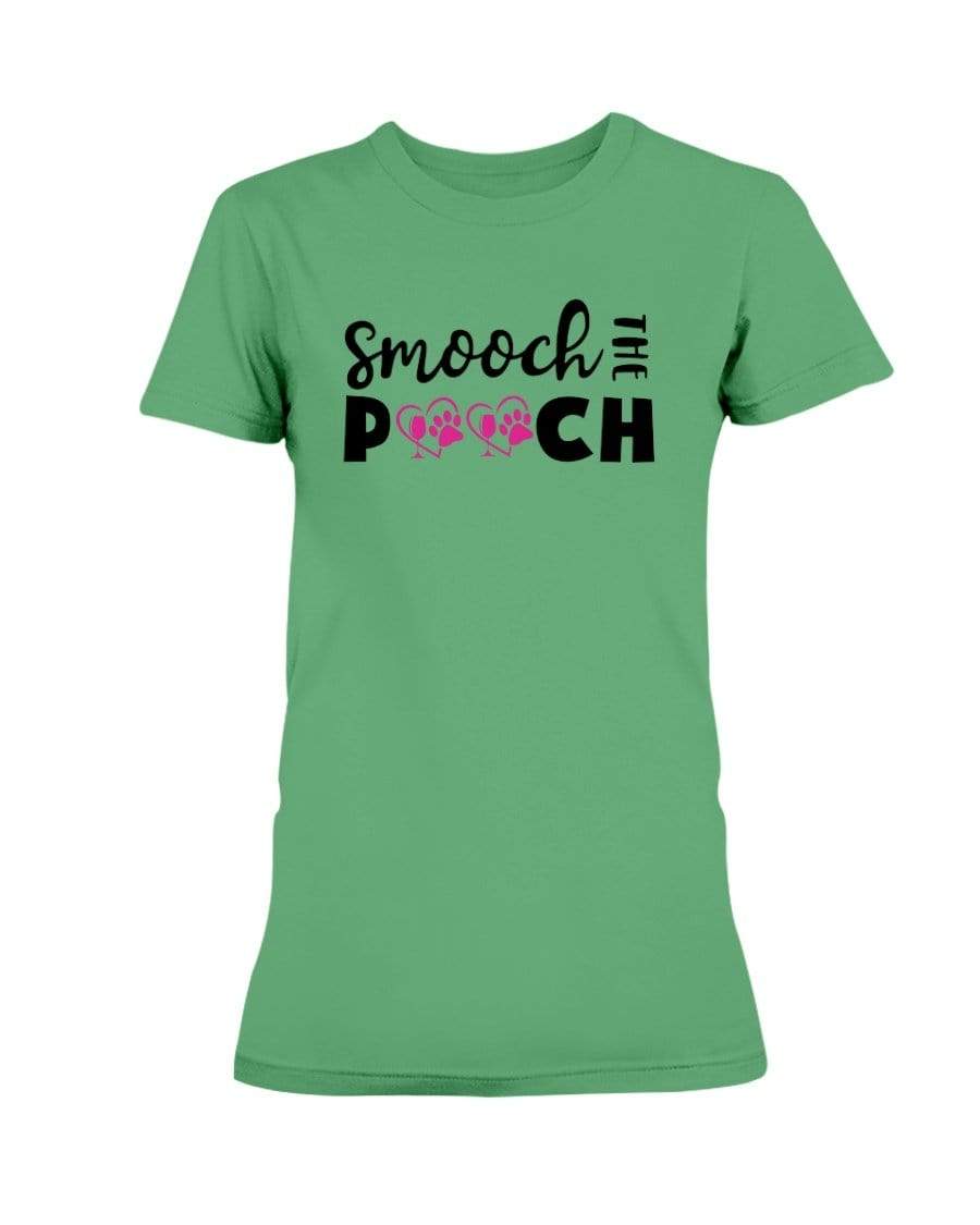 Shirts Irish Green / S Winey Bitches Co "Smooch The Pooch" Ladies Missy T-Shirt WineyBitchesCo