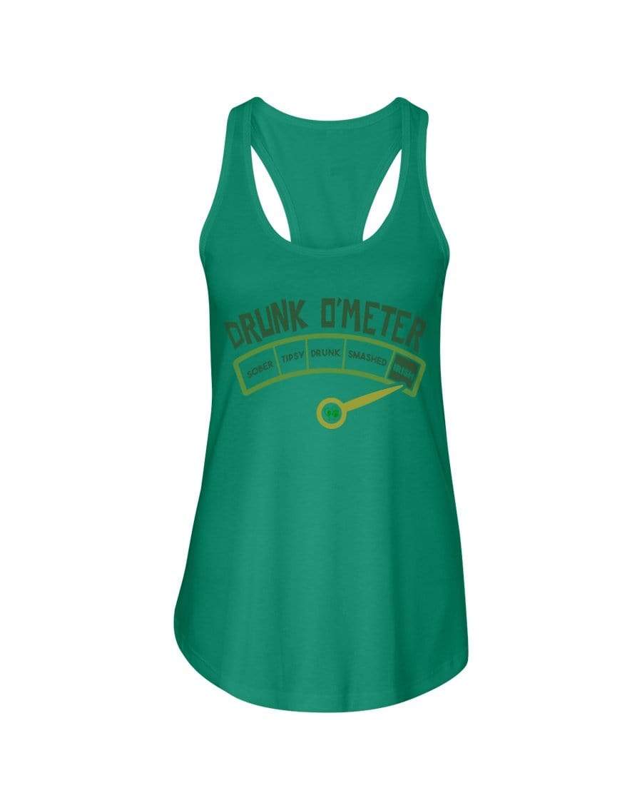 Shirts Kelly Green / XS Winey Bitches Co "Irish Drunk O'Meter" Ladies Racerback Tank WineyBitchesCo
