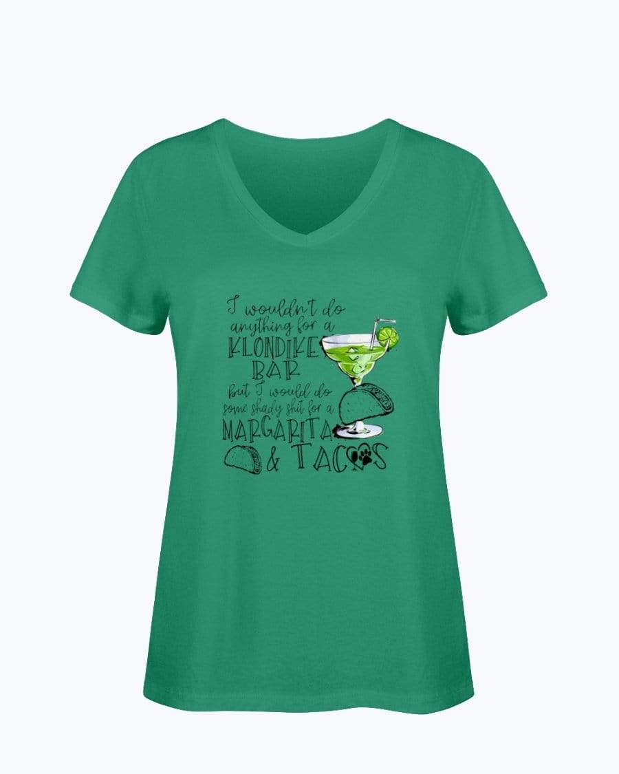 Shirts Kelly / S Winey Bitches Co Margaritas and Tacos Ladies HD V Neck T WineyBitchesCo