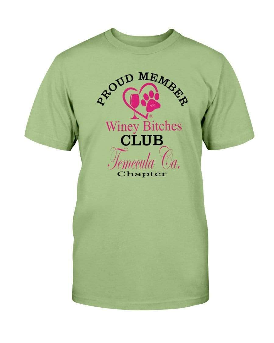 Shirts Kiwi / S Winey Bitches Club- Proud Member- Temecula Ca Chapter - Ultra Cotton T-Shirt WineyBitchesCo