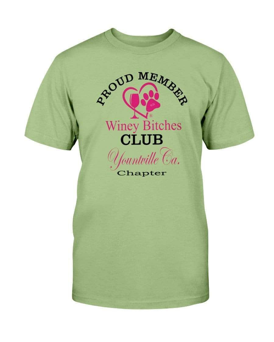 Shirts Kiwi / S Winey Bitches Club-Proud Member- Yountville Ca Chapter Ultra Cotton T-Shirt WineyBitchesCo