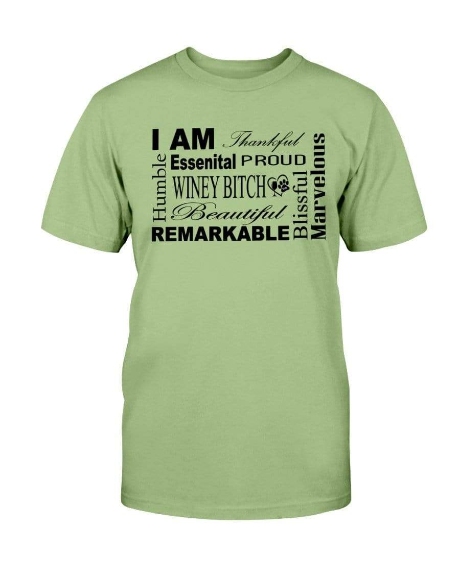 Shirts Kiwi / S Winey Bitches Co "I Am Proud" Black Lettering- Ultra Cotton T-Shirt WineyBitchesCo