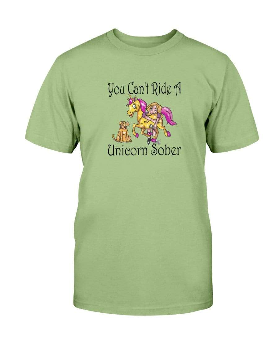 Shirts Kiwi / S Winey Bitches Co "You Can't Ride A Unicorn Sober" Ultra Cotton T-Shirt WineyBitchesCo