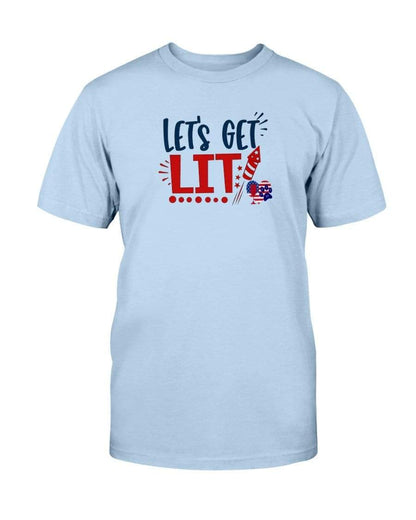 Shirts Light Blue / S Winey Bitches Co "Let Get Lit" Ultra Cotton T-Shirt WineyBitchesCo