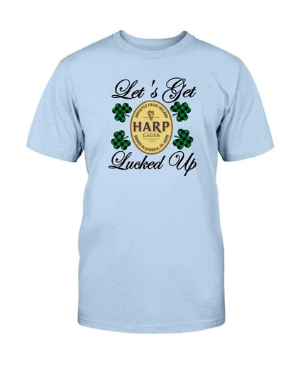Shirts Light Blue / S Winey Bitches Co "Let's Get Lucked Up" Harp Ultra Cotton T-Shirt WineyBitchesCo