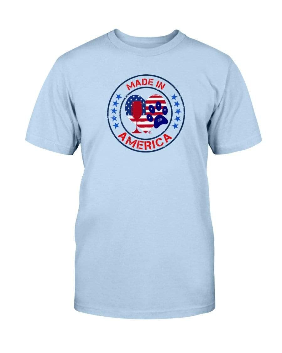 Shirts Light Blue / S Winey Bitches Co "Made In America" Ultra Cotton T-Shirt WineyBitchesCo