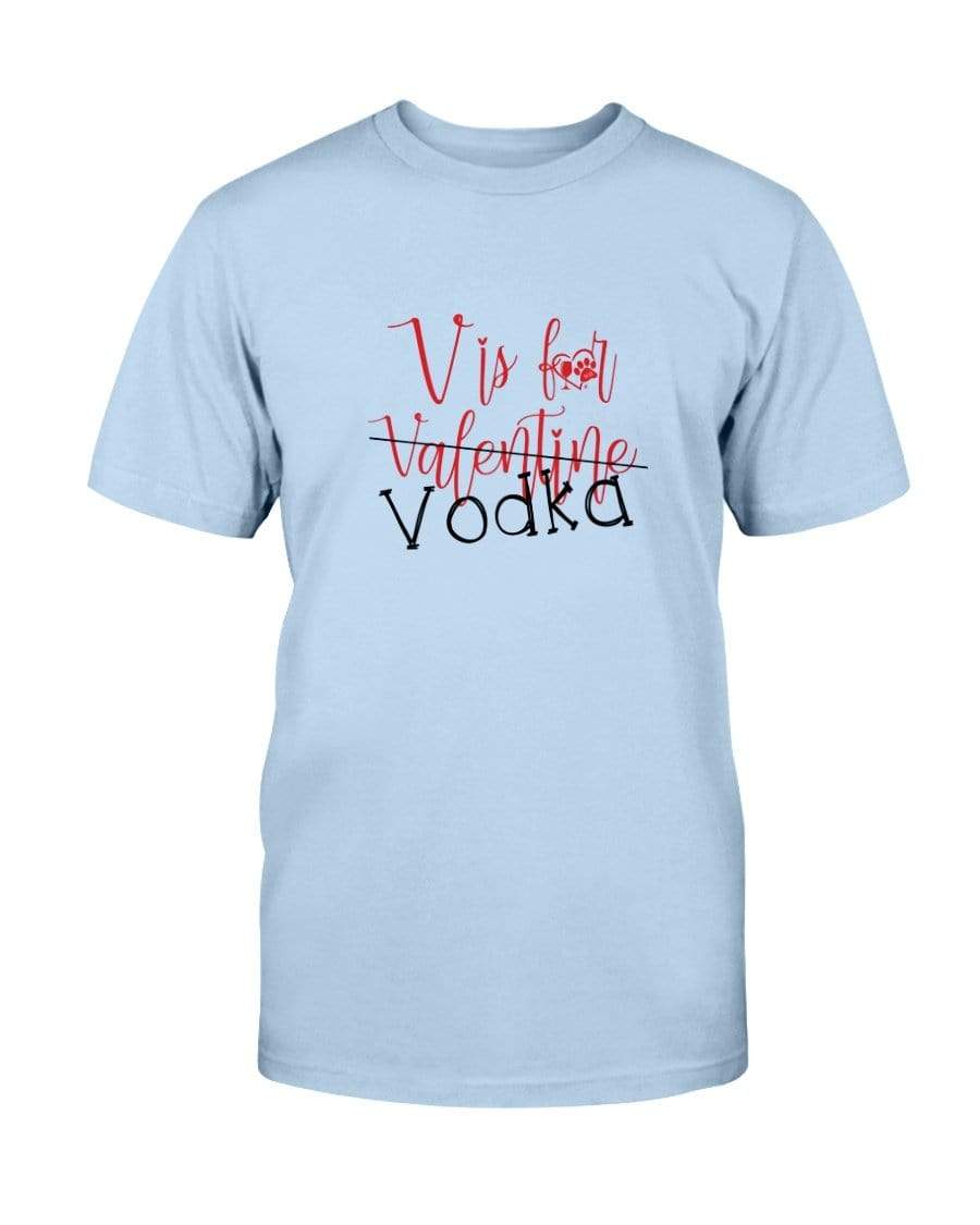 Shirts Light Blue / S Winey Bitches Co "V is for Vodka" Ultra Cotton T-Shirt WineyBitchesCo