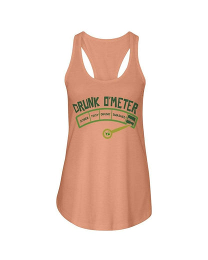 Shirts Light Orange / XS Winey Bitches Co "Irish Drunk O'Meter" Ladies Racerback Tank WineyBitchesCo