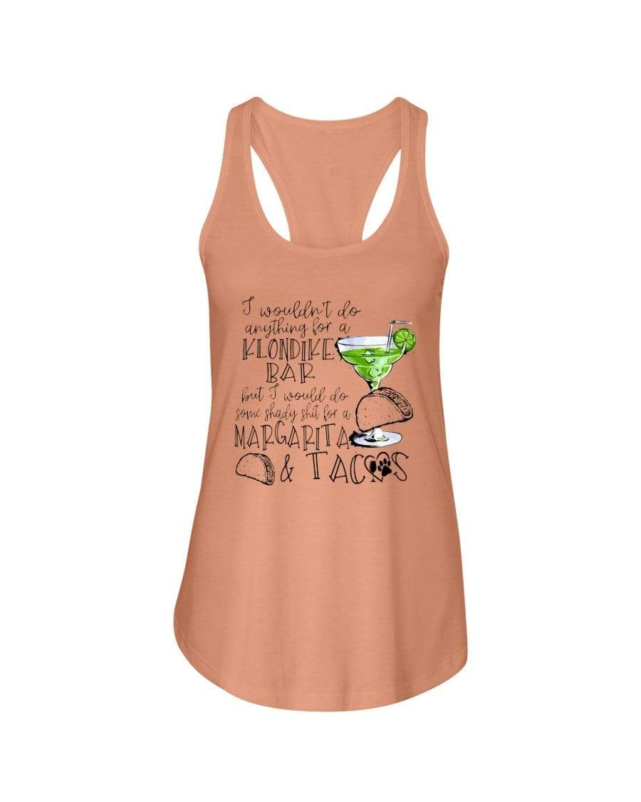 Shirts Light Orange / XS Winey Bitches Co Margaritas and Tacos Ladies Racerback Tank WineyBitchesCo