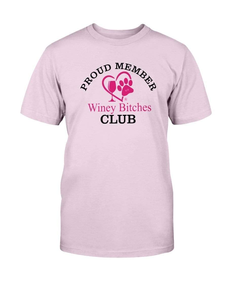 Shirts Light Pink / S Winey Bitches Club Proud Member- Ultra Cotton T-Shirt WineyBitchesCo