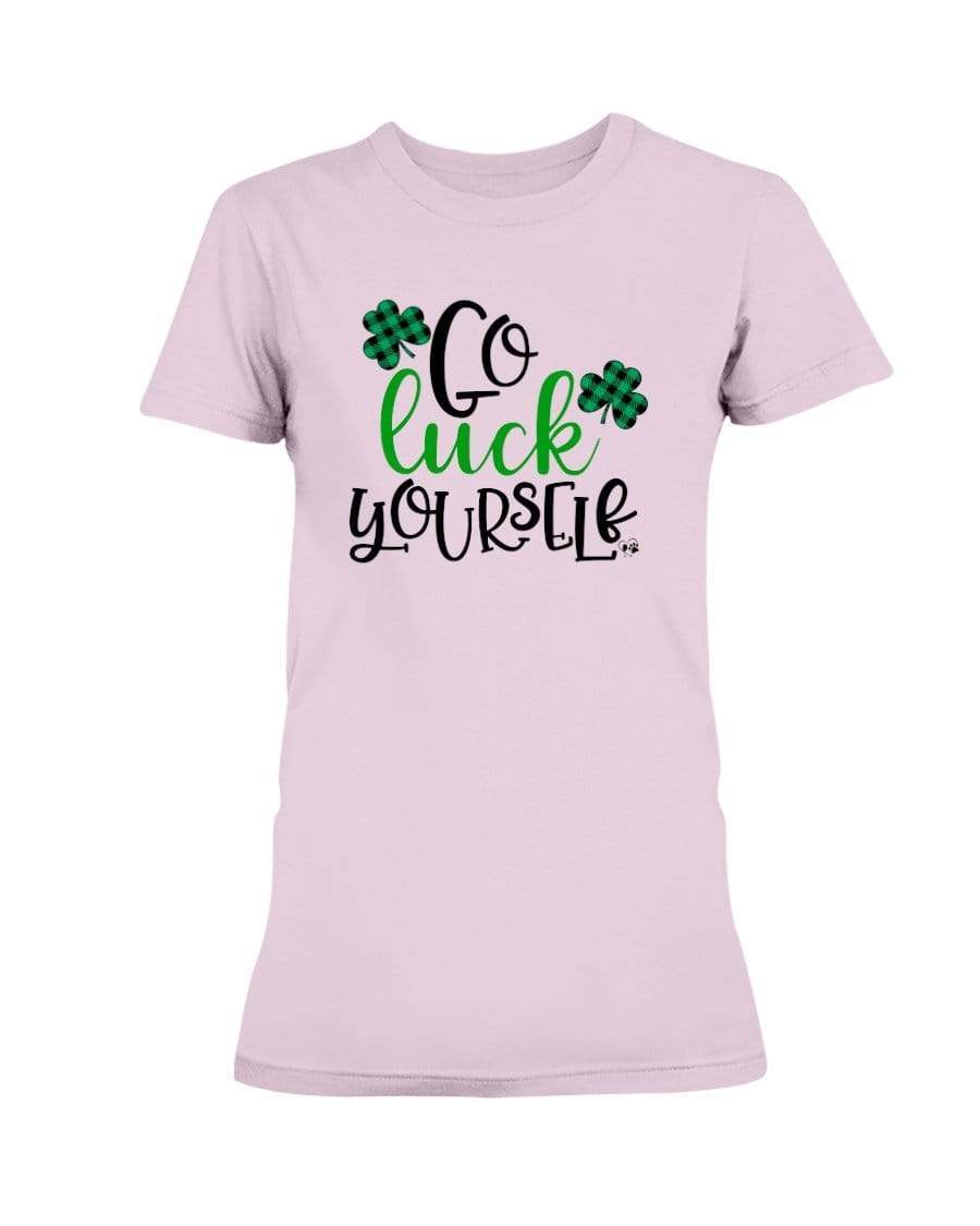 Shirts Light Pink / S Winey Bitches Co "Go Luck Yourself" Ladies Missy T-Shirt WineyBitchesCo