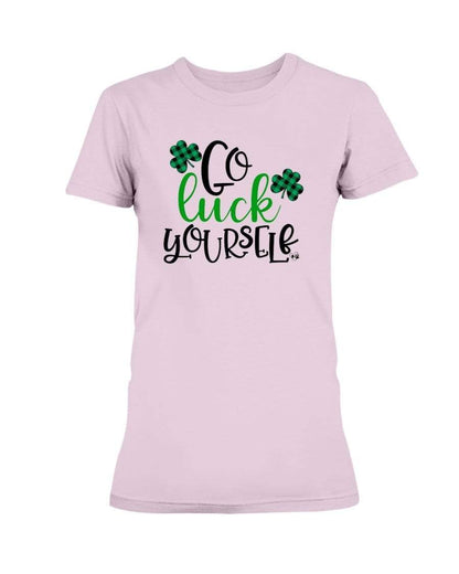 Shirts Light Pink / S Winey Bitches Co "Go Luck Yourself" Ladies Missy T-Shirt WineyBitchesCo