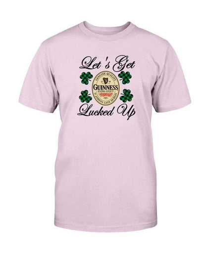 Shirts Light Pink / S Winey Bitches Co "Let's Get Lucked Up" Guinness Ultra Cotton T-Shirt WineyBitchesCo