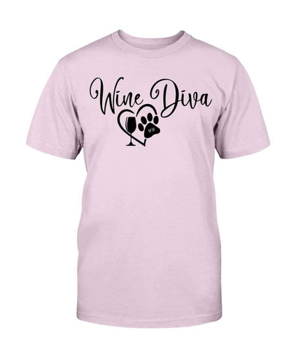 Shirts Light Pink / S Winey Bitches Co New "Wine Diva 2" Ultra Cotton T-Shirt WineyBitchesCo