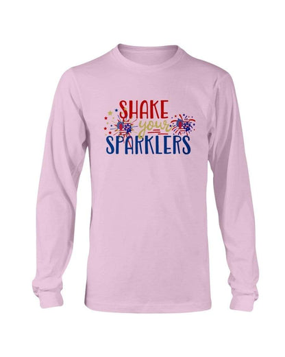 Shirts Light Pink / S Winey Bitches Co "Shake your Sparklers" Long Sleeve T-Shirt WineyBitchesCo