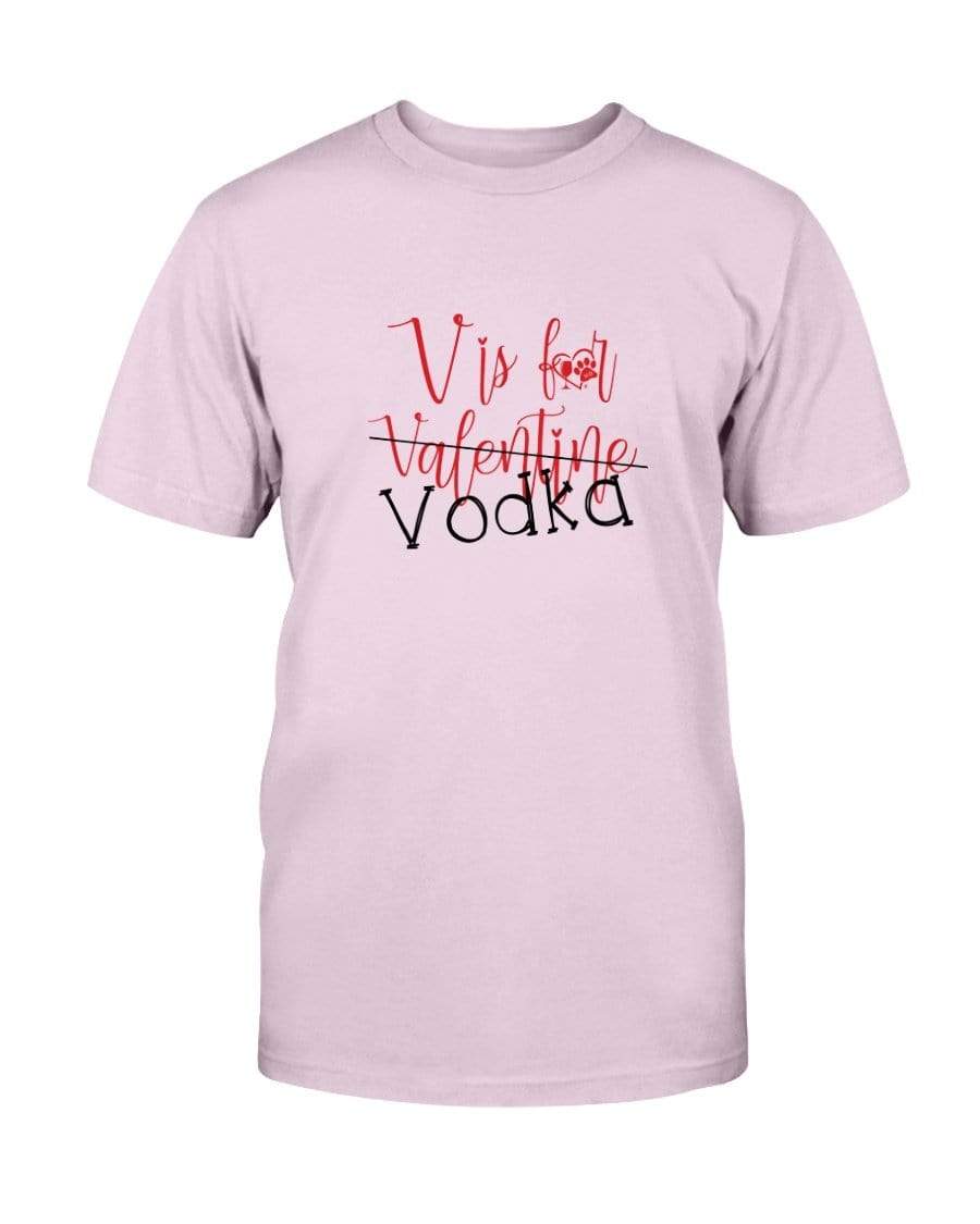 Shirts Light Pink / S Winey Bitches Co "V is for Vodka" Ultra Cotton T-Shirt WineyBitchesCo