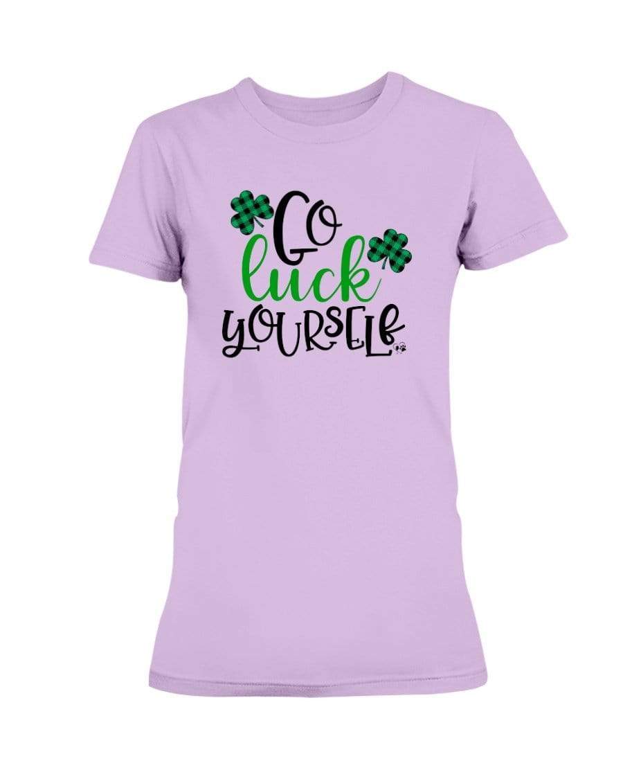 Shirts Lilac / S Winey Bitches Co "Go Luck Yourself" Ladies Missy T-Shirt WineyBitchesCo