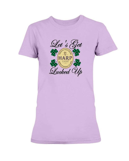 Shirts Lilac / S Winey Bitches Co "Let's Get Lucked Up" Harp Ladies Missy T-Shirt WineyBitchesCo