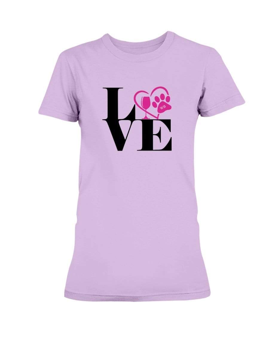 Shirts Lilac / S Winey Bitches Co "Love Squared" Ladies Missy T-Shirt WineyBitchesCo